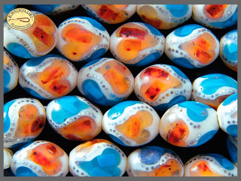 Colorful amber Komboloi